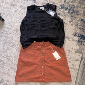 Black crochet tank top